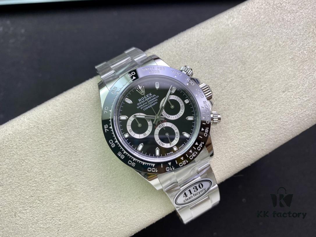 6931a7b6ccd8ab3d7af9c1db Clean Factory C-Factory Rolex Daytona, 904L Steel, Caliber 4130 Movement, AR Coated Bracelet, Pure White Dial, Clean Ceramic Bezel