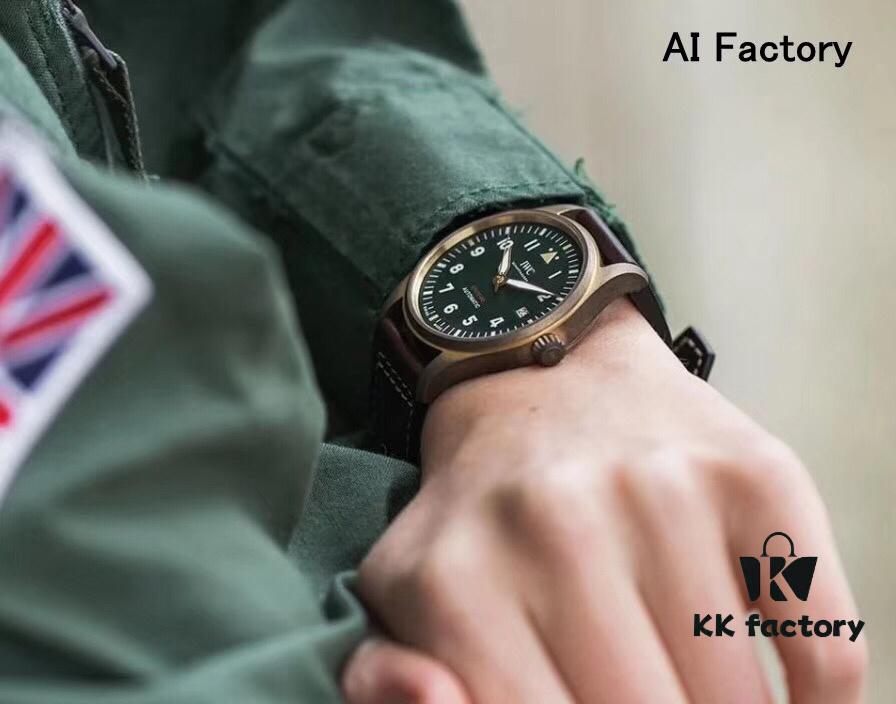 6931a7c9ccd8ab3d7af9c2fd AI Factory Masterpiece: The World's First Bronze Spitfire Jet Fighter Watch with Fiery Impact, Olive Green Dial