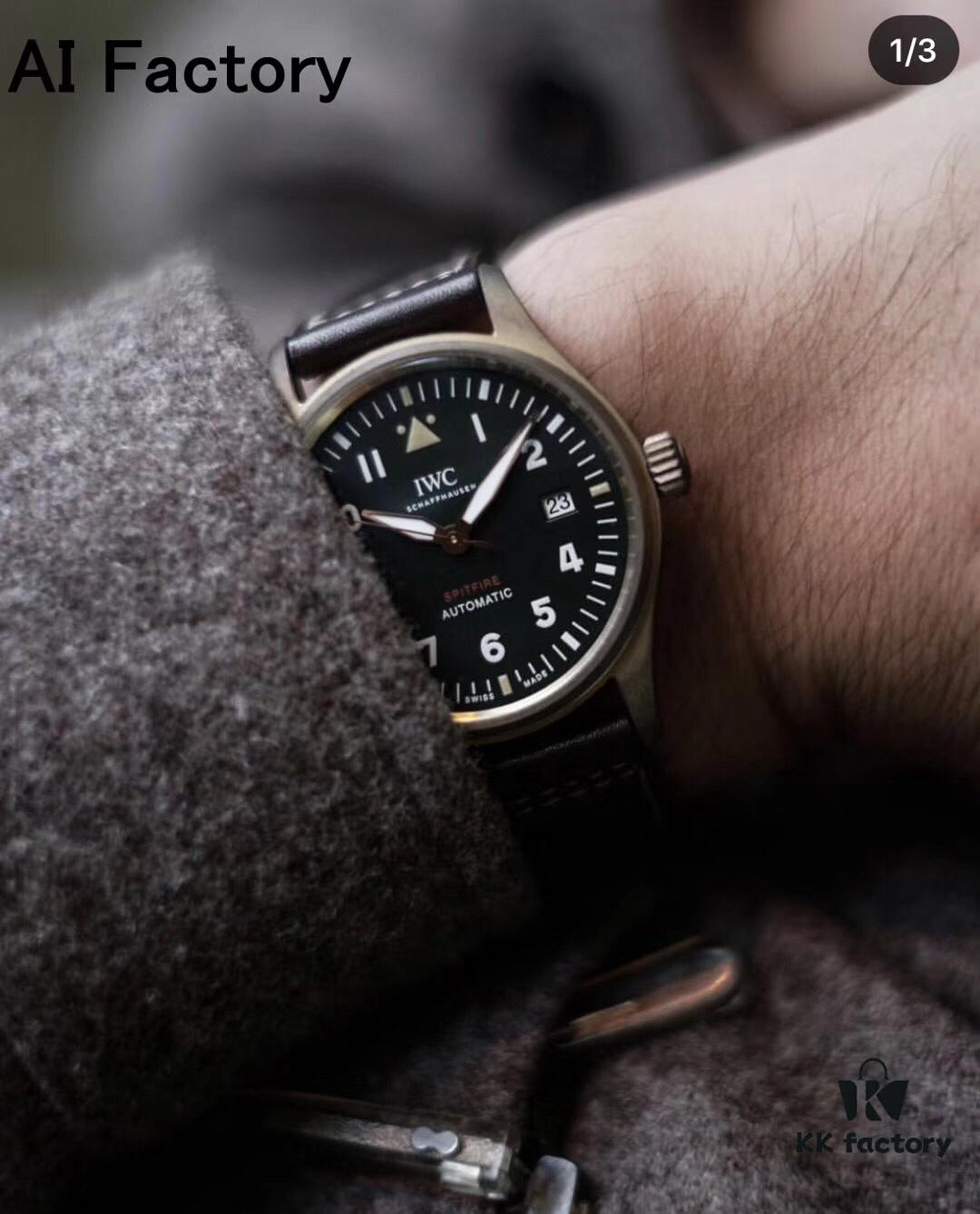 6931a7c9ccd8ab3d7af9c2fe AI Factory Masterpiece: The World's First Bronze Spitfire Jet Fighter Watch with Fiery Impact, Olive Green Dial