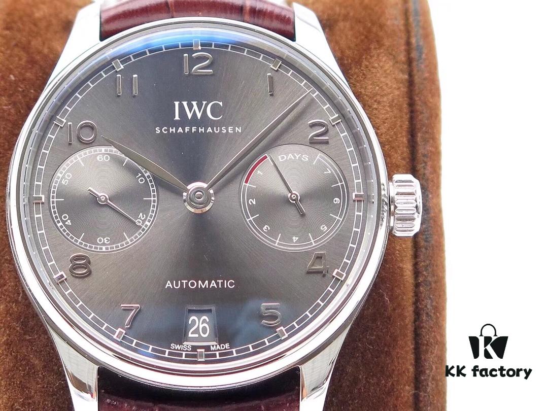 6931a7d3ccd8ab3d7af9c3a7 Z.F. Production. Latest Movement, IWC Portuguese Series 7-Day Automatic Mechanical Watch with Small Seconds, Power Reserve Indicator, Sapphire Crystal, Leather Strap, 42mm