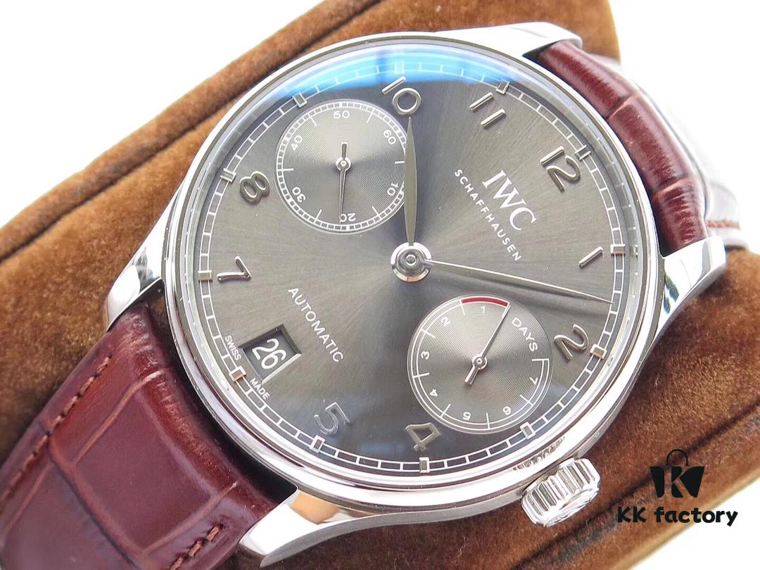 6931a7d3ccd8ab3d7af9c3a9 Z.F. Production. Latest Movement, IWC Portuguese Series 7-Day Automatic Mechanical Watch with Small Seconds, Power Reserve Indicator, Sapphire Crystal, Leather Strap, 42mm