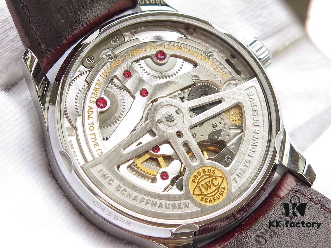 6931a7d3ccd8ab3d7af9c3ad Z.F. Production. Latest Movement, IWC Portuguese Series 7-Day Automatic Mechanical Watch with Small Seconds, Power Reserve Indicator, Sapphire Crystal, Leather Strap, 42mm