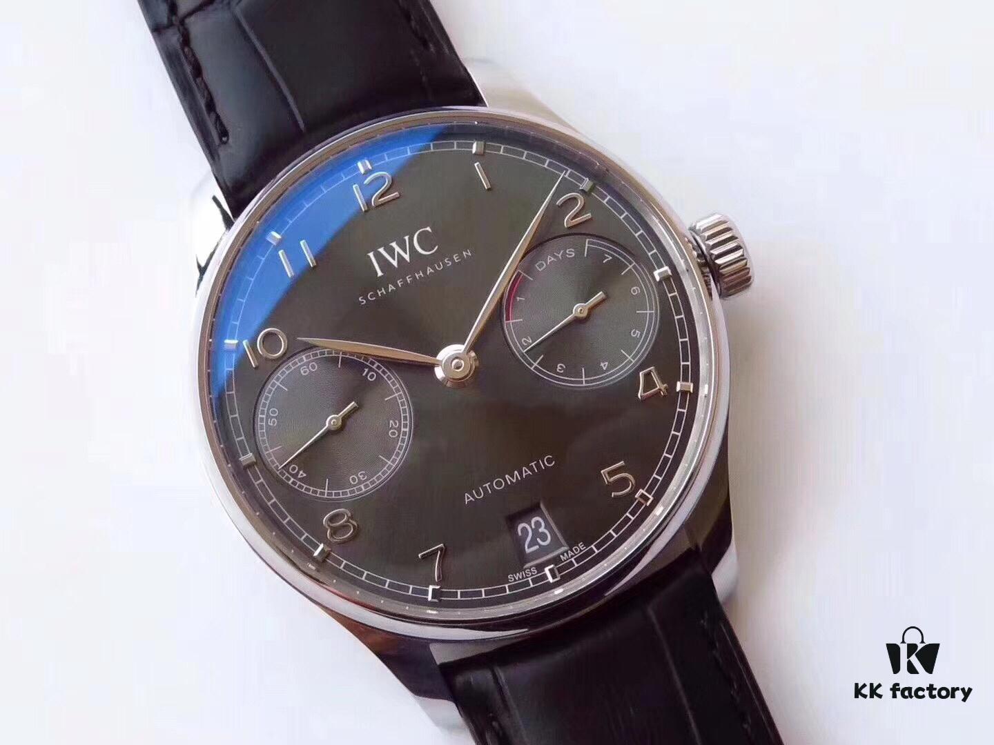 6931a7d7ccd8ab3d7af9c3ef AZ Product IWC Portuguese Series 7-Day Automatic V5 Version with CAL.51011 Self-Winding Mechanical Movement Independent Small Seconds True Power Reserve Indicator Sapphire Crystal Leather Strap
