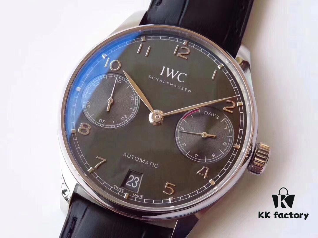 6931a7d7ccd8ab3d7af9c3f0 AZ Product IWC Portuguese Series 7-Day Automatic V5 Version with CAL.51011 Self-Winding Mechanical Movement Independent Small Seconds True Power Reserve Indicator Sapphire Crystal Leather Strap