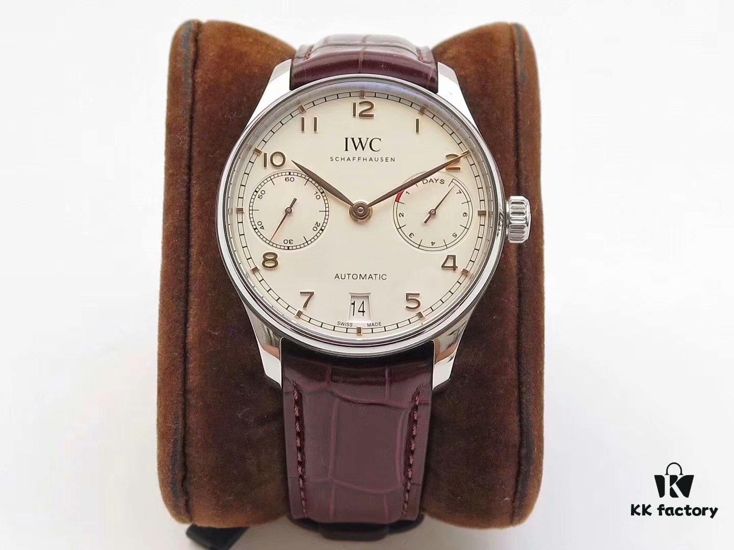 6931a7d9ccd8ab3d7af9c409 Arrival ZF Production. Latest Movement, IWC Portuguese Series 7-Day Automatic Mechanical Movement with Independent Small Seconds, Genuine Power Reserve Indicator, Sapphire Crystal, 42mm Leather Strap