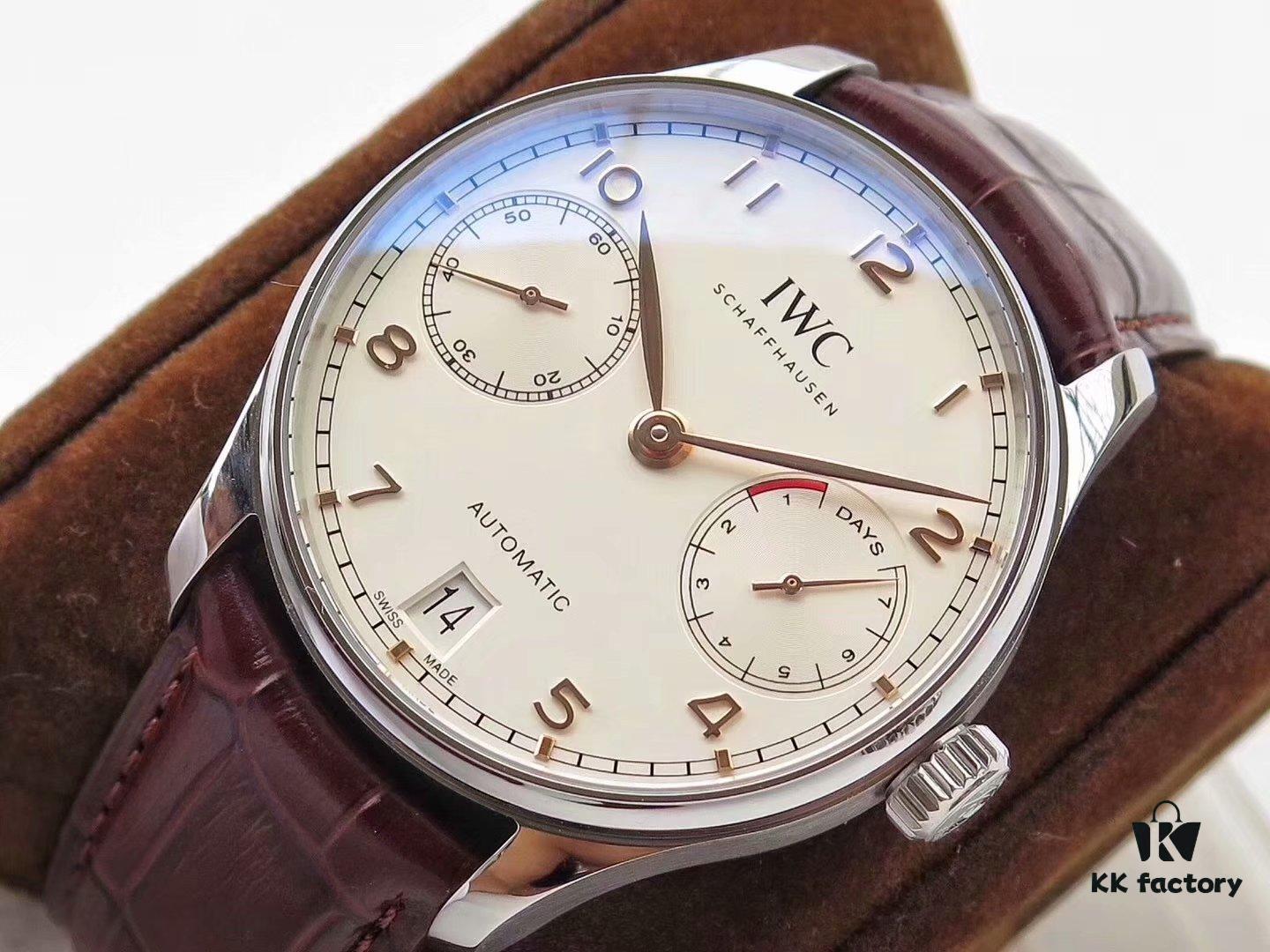 6931a7d9ccd8ab3d7af9c40b Arrival ZF Production. Latest Movement, IWC Portuguese Series 7-Day Automatic Mechanical Movement with Independent Small Seconds, Genuine Power Reserve Indicator, Sapphire Crystal, 42mm Leather Strap