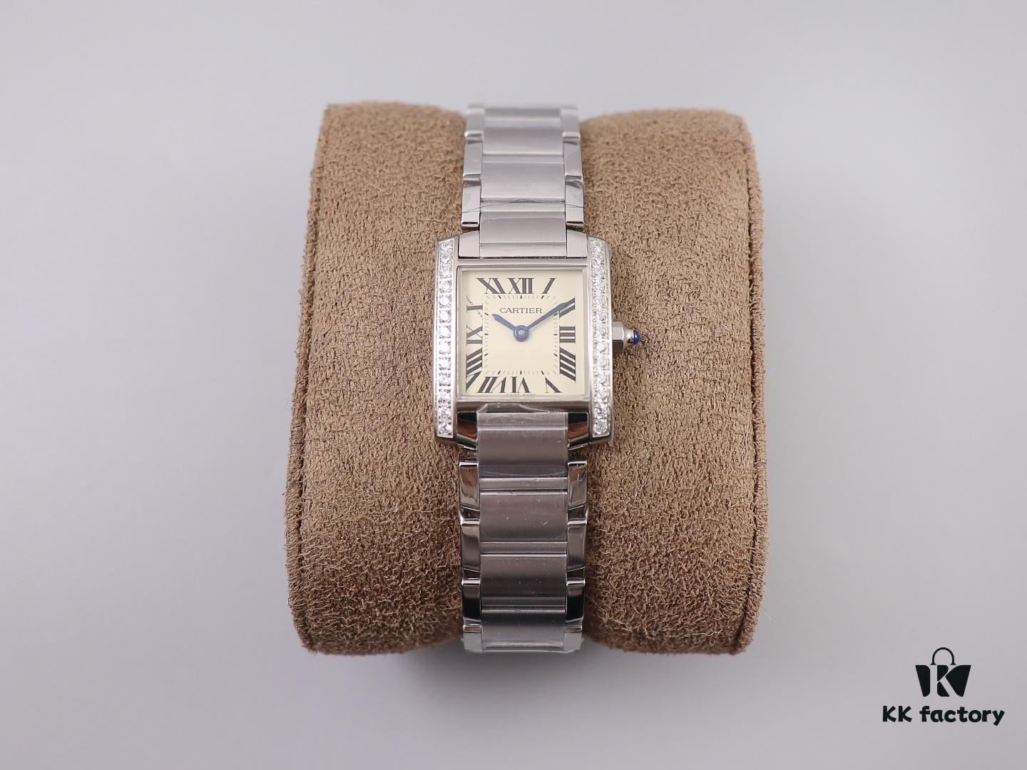 8848F Cartier French Tank Ladies Quartz 20.3×25.35MM