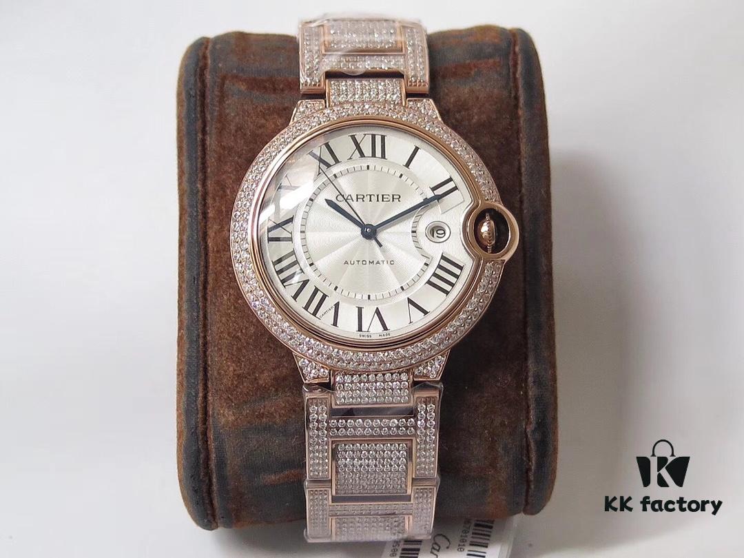 6931a7ecccd8ab3d7af9c551 TW Production Cartier Royal-Level Fully Set Diamond Version 42mm Ballon Bleu