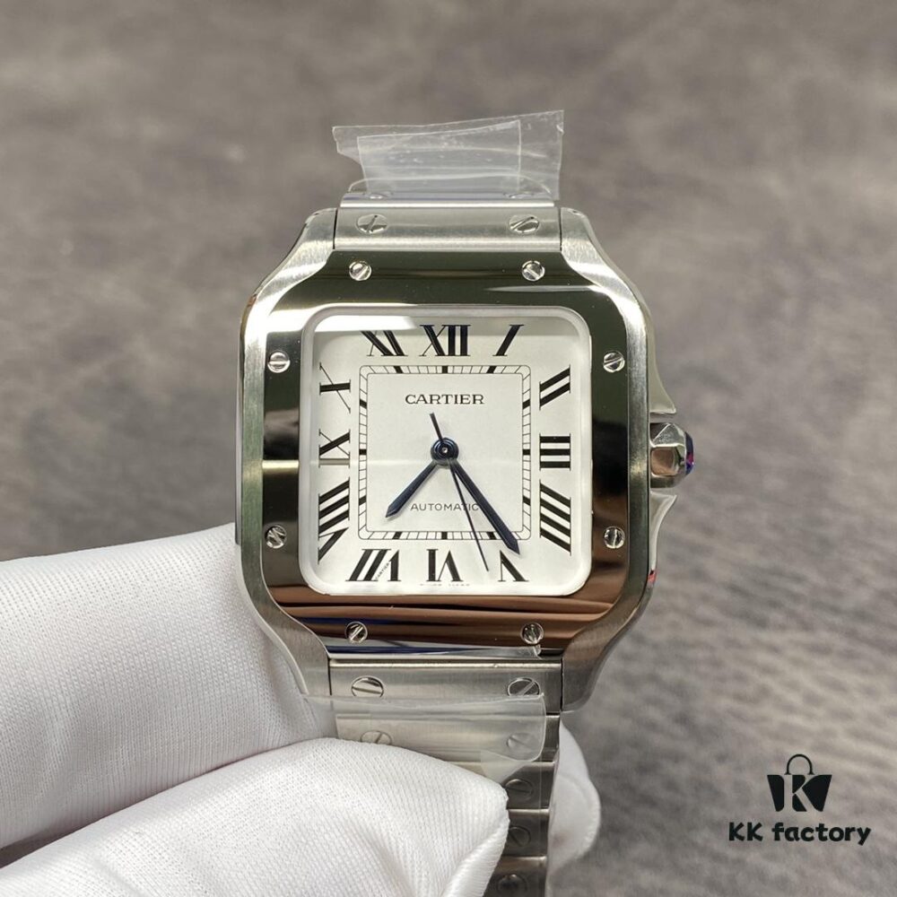 6931a7f0ccd8ab3d7af9c58e Cartier New Santos, V6 Factory Edition! 316 Material, Swiss Craftsmanship Fire-Blued Steel Hands, Swiss Anti-Reflective Coating, Scratch-Resistant and Fingerprint-Resistant Treatment!
