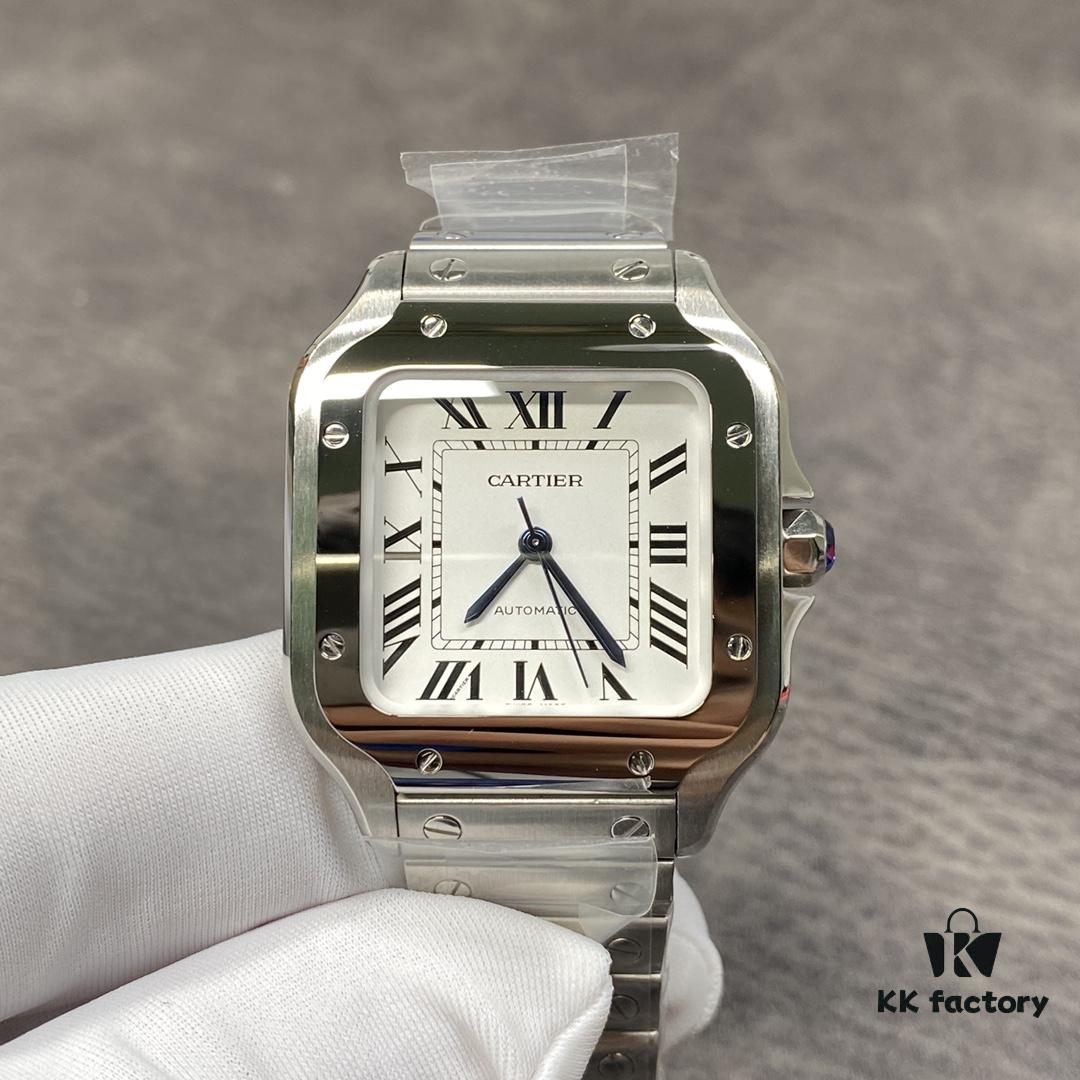 6931a7f0ccd8ab3d7af9c58e Cartier New Santos, V6 Factory Edition! 316 Material, Swiss Craftsmanship Fire-Blued Steel Hands, Swiss Anti-Reflective Coating, Scratch-Resistant and Fingerprint-Resistant Treatment!