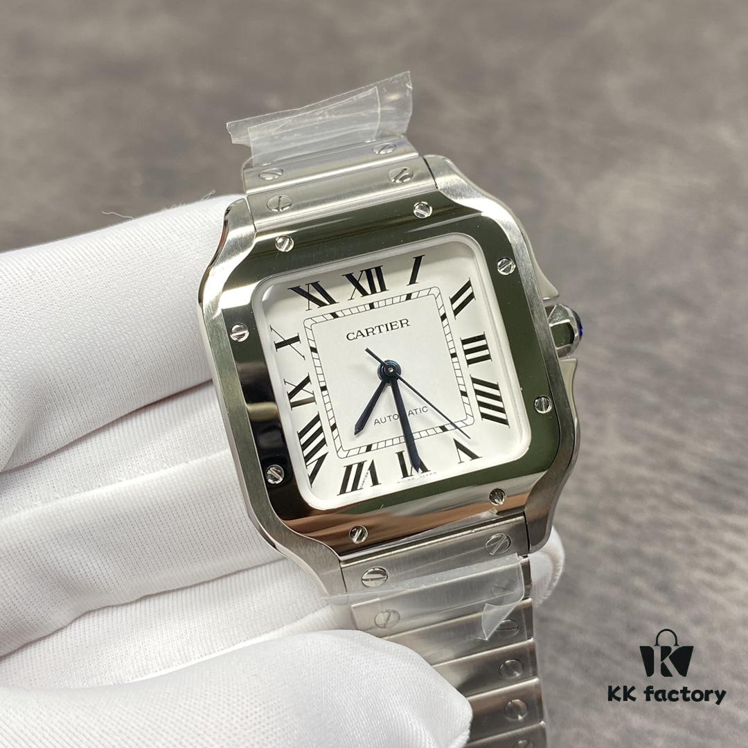 6931a7f0ccd8ab3d7af9c590 Cartier New Santos, V6 Factory Edition! 316 Material, Swiss Craftsmanship Fire-Blued Steel Hands, Swiss Anti-Reflective Coating, Scratch-Resistant and Fingerprint-Resistant Treatment!