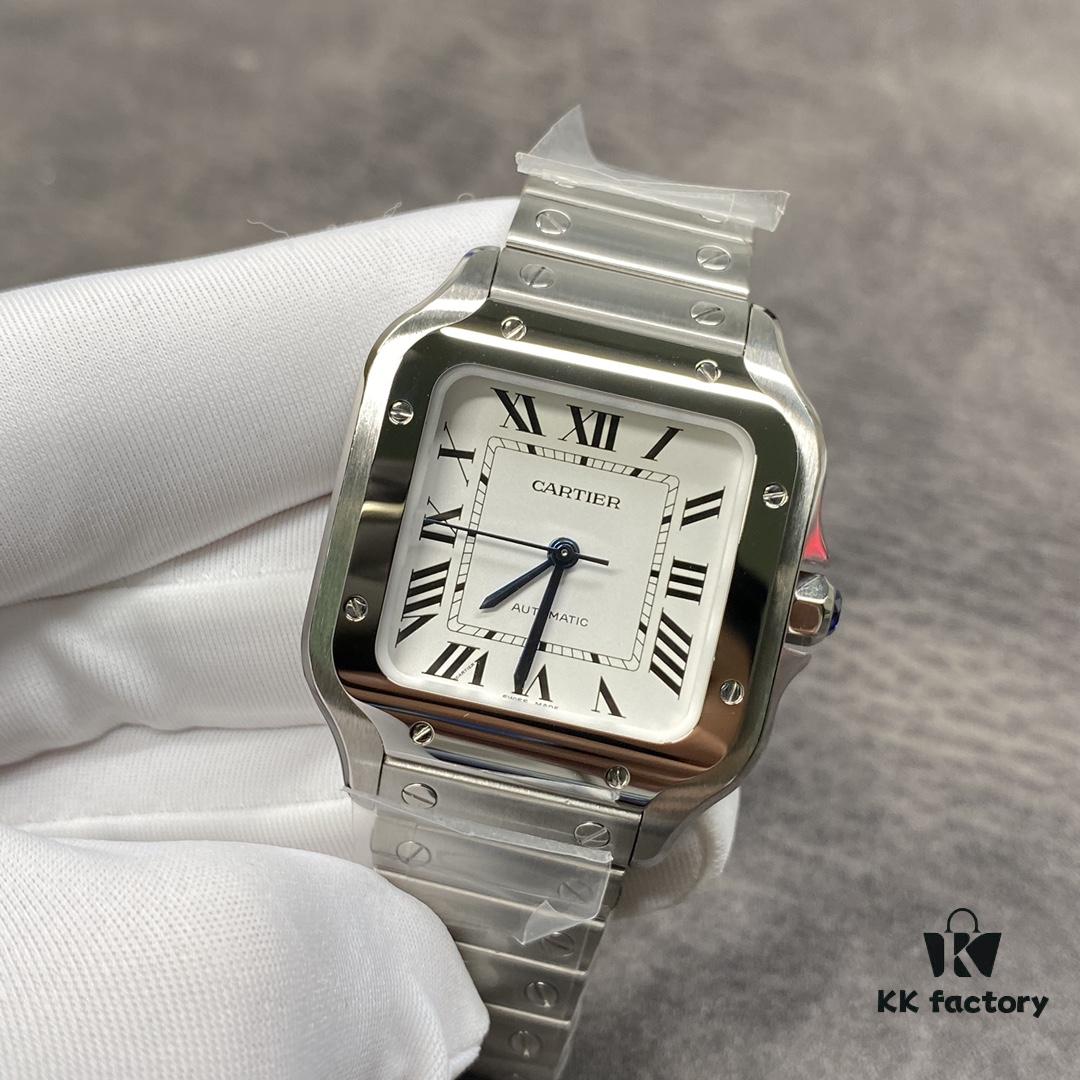 6931a7f0ccd8ab3d7af9c591 Cartier New Santos, V6 Factory Edition! 316 Material, Swiss Craftsmanship Fire-Blued Steel Hands, Swiss Anti-Reflective Coating, Scratch-Resistant and Fingerprint-Resistant Treatment!