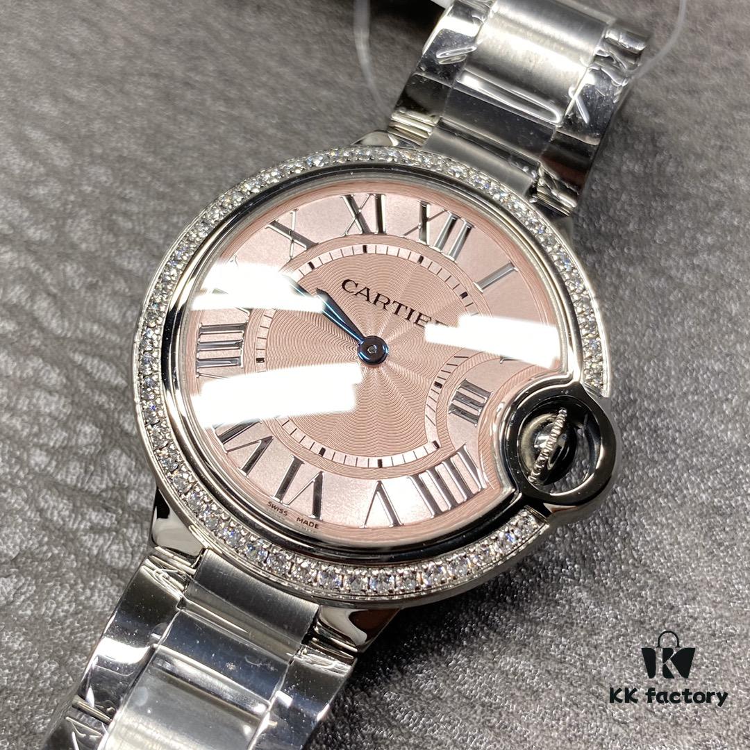 6931a7f1ccd8ab3d7af9c59a Cartier Ballon Bleu Series! Model WE9003Z3, 33mm Ladies' Watch Diameter