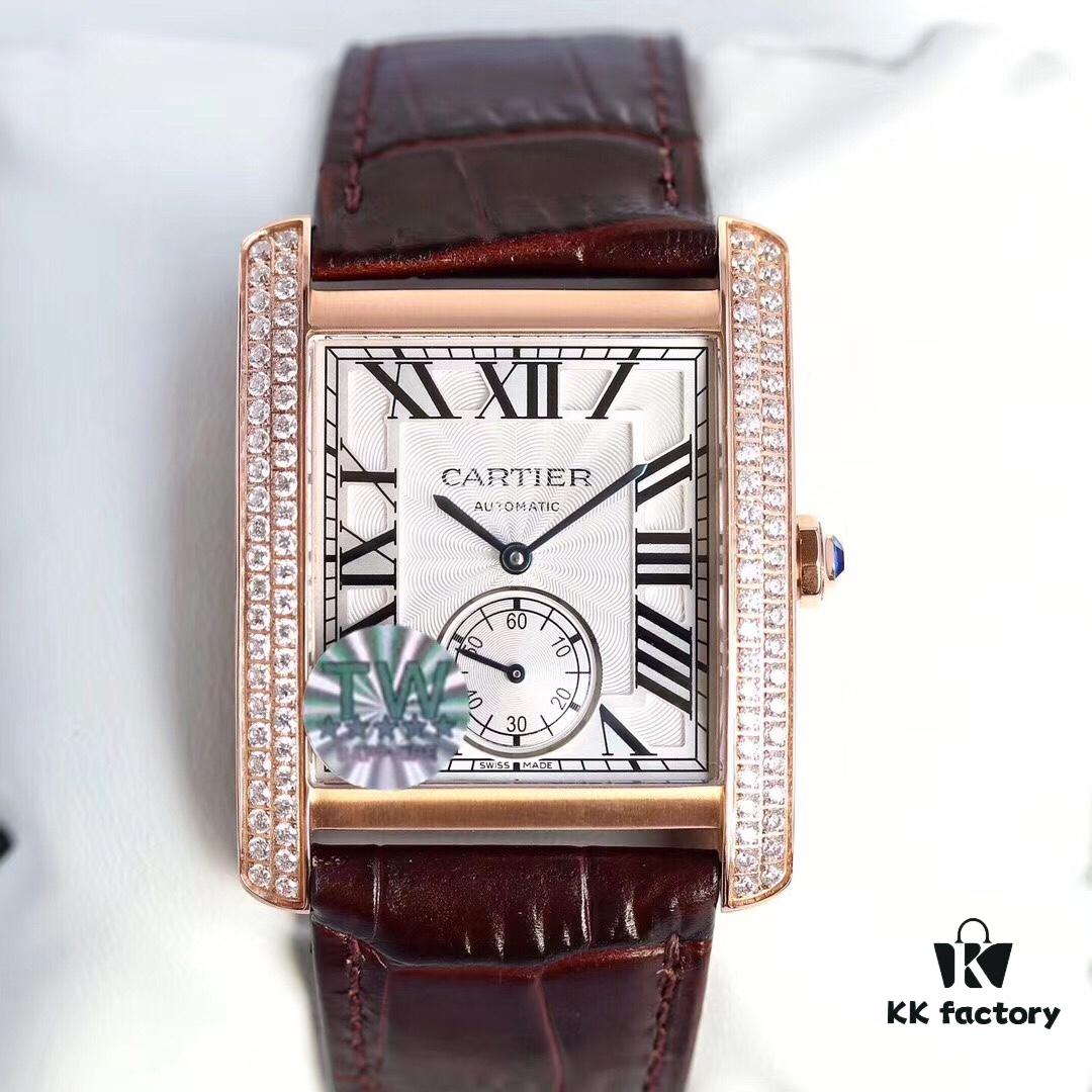 6931a7f2ccd8ab3d7af9c5aa Taiwan Factory F5, Cartier Tank Series, VS Upgraded Version, Andy Lau's English Tank Ultimate Edition, Square Men's Watch