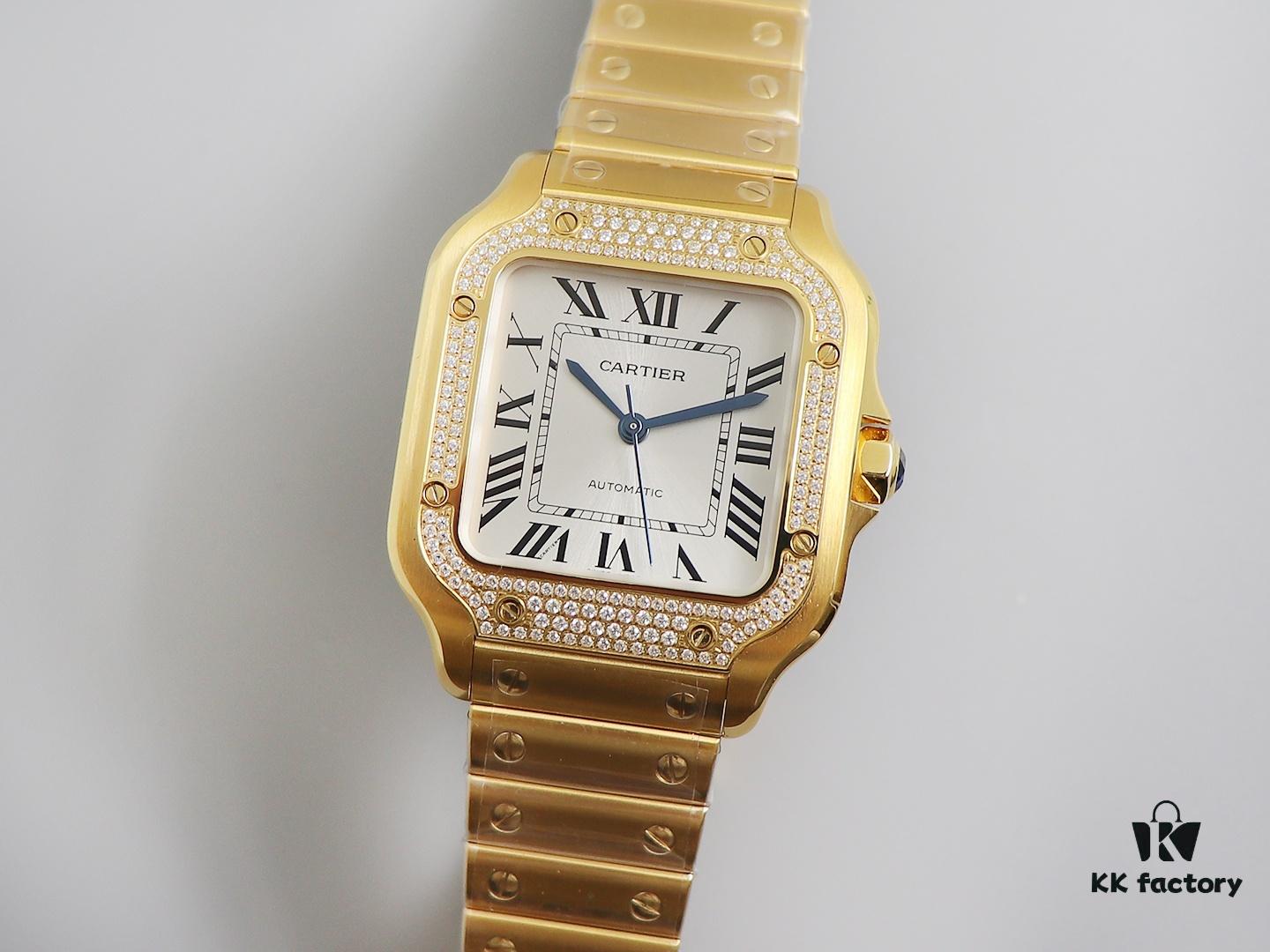 6931a7f3ccd8ab3d7af9c5b9 BV Factory Highest Version Genuine Mould Cartier Santos Couple Watch