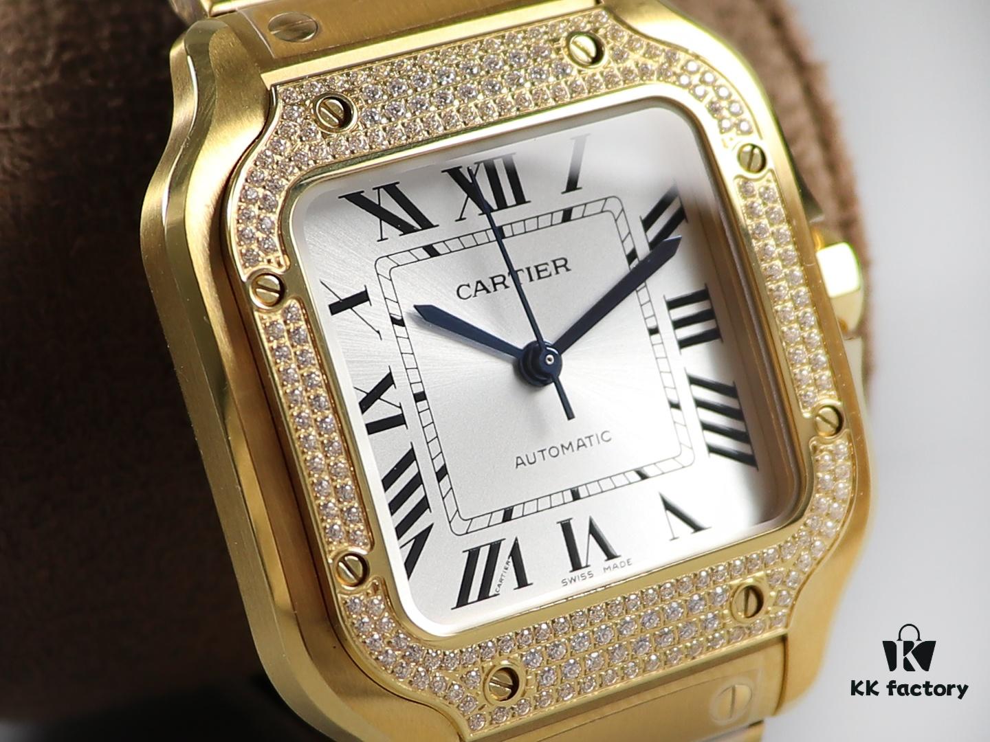 6931a7f3ccd8ab3d7af9c5bb BV Factory Highest Version Genuine Mould Cartier Santos Couple Watch
