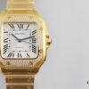 6931a7f3ccd8ab3d7af9c5bc BV Factory Highest Version Genuine Mould Cartier Santos Couple Watch