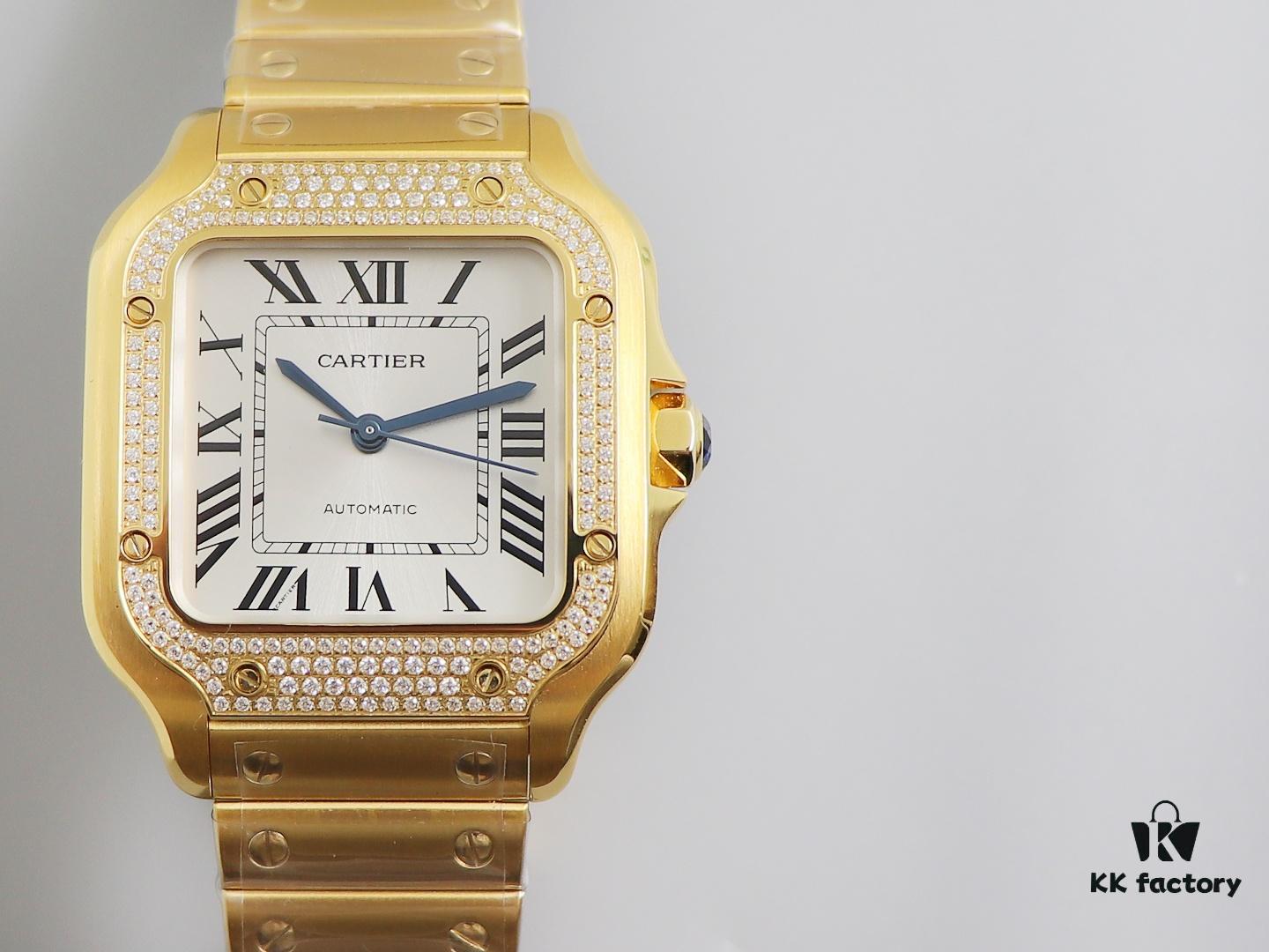 6931a7f3ccd8ab3d7af9c5bc BV Factory Highest Version Genuine Mould Cartier Santos Couple Watch