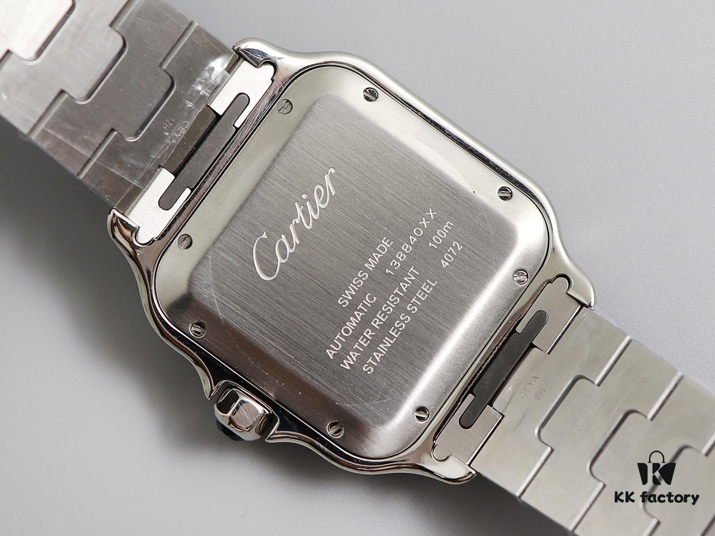 Men's Large-Sized Santos New Model by BV - Cartier Style