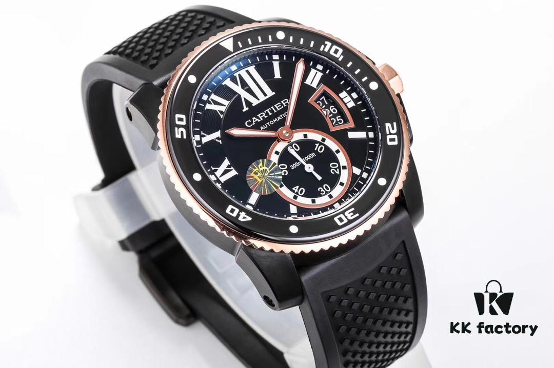 6931a7f4ccd8ab3d7af9c5cd Latest F5 Taiwan-made Cartier Calibre de Cartier Diver Series Watch