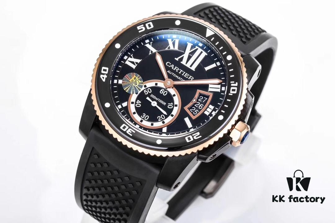 6931a7f4ccd8ab3d7af9c5ce Latest F5 Taiwan-made Cartier Calibre de Cartier Diver Series Watch