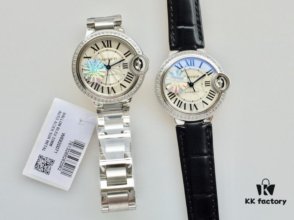 6931a7f8ccd8ab3d7af9c618 TW Taiwan Factory New Release: Cartier Ballon Bleu Single Row Diamond, Highest Version! Cartier Ballon Bleu 33mm Automatic Mechanical Watch with Imported Full Automatic Movement, Fish-Eye Transparent Sapphire Crystal, 1:1 Precision Molding, Comparable to Genuine Quality