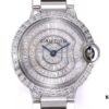 6931a7f8ccd8ab3d7af9c619 Cartier Ballon Bleu Square Diamond Full-Pave Ladies Watch
