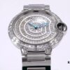 6931a7f8ccd8ab3d7af9c61b Cartier Ballon Bleu Square Diamond Full-Pave Ladies Watch