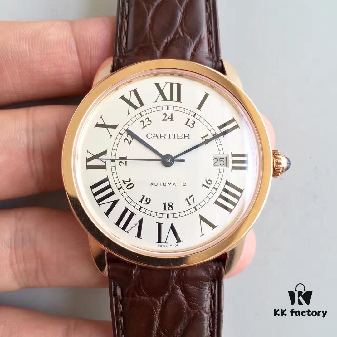 6931a7feccd8ab3d7af9c67c TW Taiwan Factory CARTIER Cartier London SOLO Series Men's Watch, Genuine Mould Opening, 2892 Movement, Genuine Crocodile Leather Strap