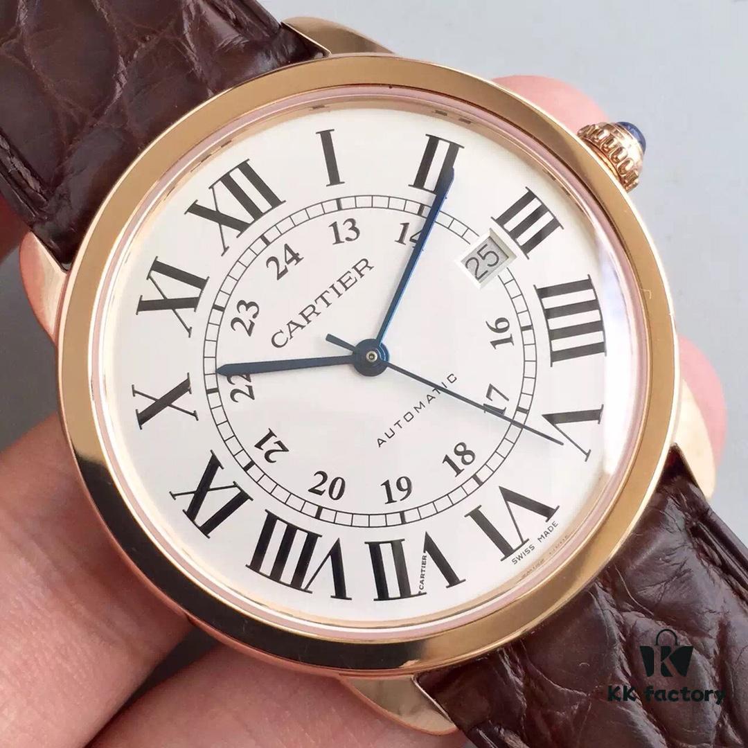 6931a7feccd8ab3d7af9c67f TW Taiwan Factory CARTIER Cartier London SOLO Series Men's Watch, Genuine Mould Opening, 2892 Movement, Genuine Crocodile Leather Strap