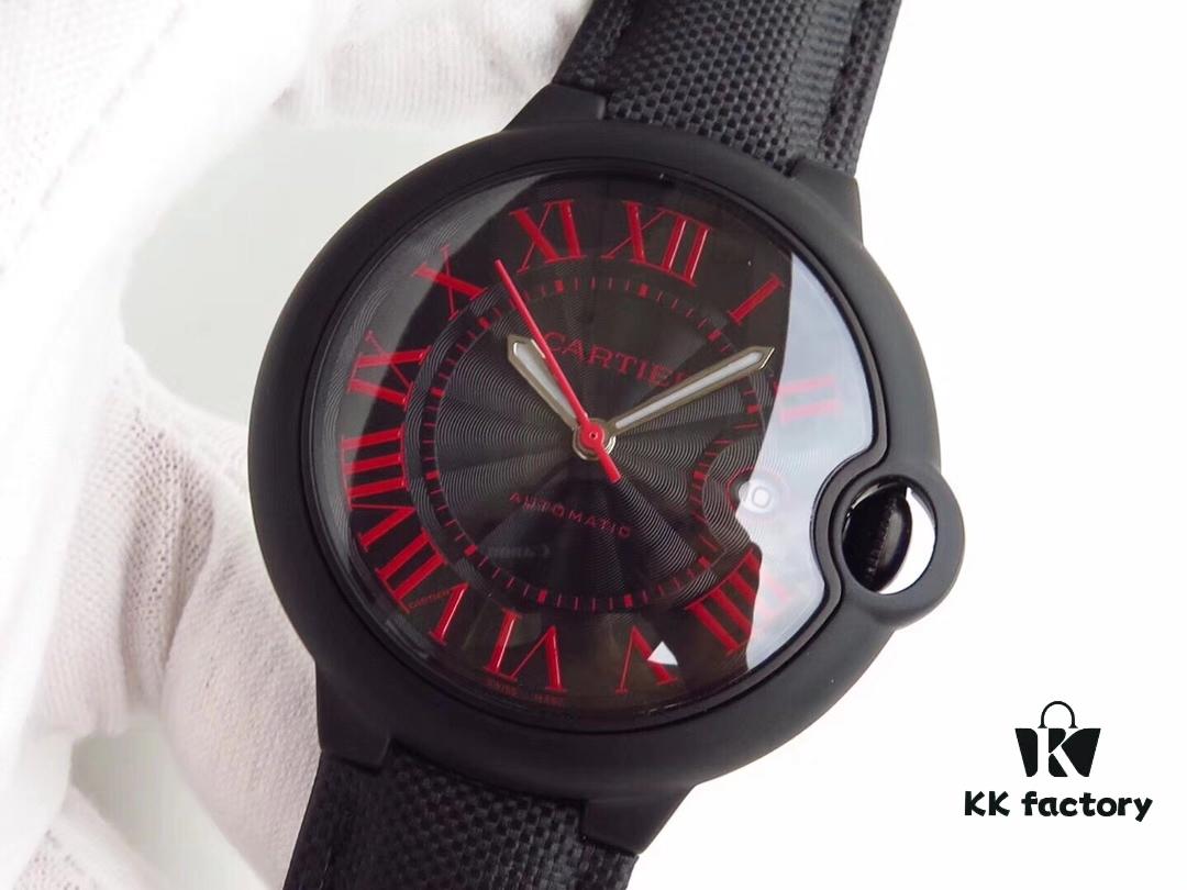 6931a7ffccd8ab3d7af9c687 CARTIER x Bamford Watch Department Collaboration - New Ballon Bleu Watch, The Mysterious Black Knight with Passion and Rock 'n' Roll Spirit! Men's 42mm Timepiece with Sapphire Crystal Domed Double Bubble Fish-Eye, Dimensional Dial, Honored Release by Taiwan Factory
