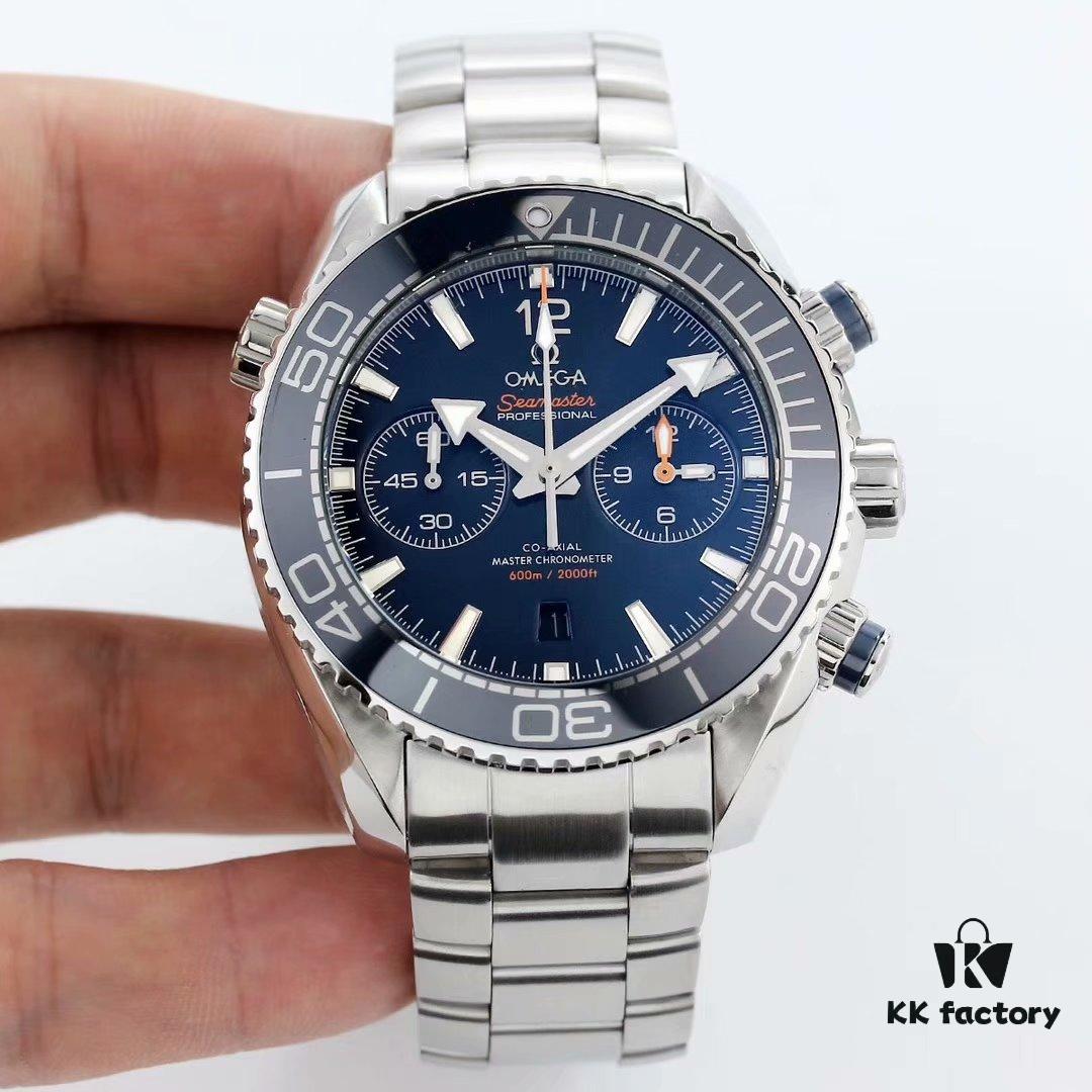 6931a800ccd8ab3d7af9c698 BF Fine Omega Seamaster 600m Diver Series 45.5mm Men's Automatic Chronograph with 9900 Movement, Super-Luminous, Waterproof, Compatible with Rubber and Steel Bracelets