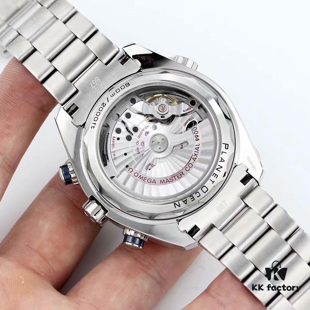 6931a800ccd8ab3d7af9c69e BF Fine Omega Seamaster 600m Diver Series 45.5mm Men's Automatic Chronograph with 9900 Movement, Super-Luminous, Waterproof, Compatible with Rubber and Steel Bracelets
