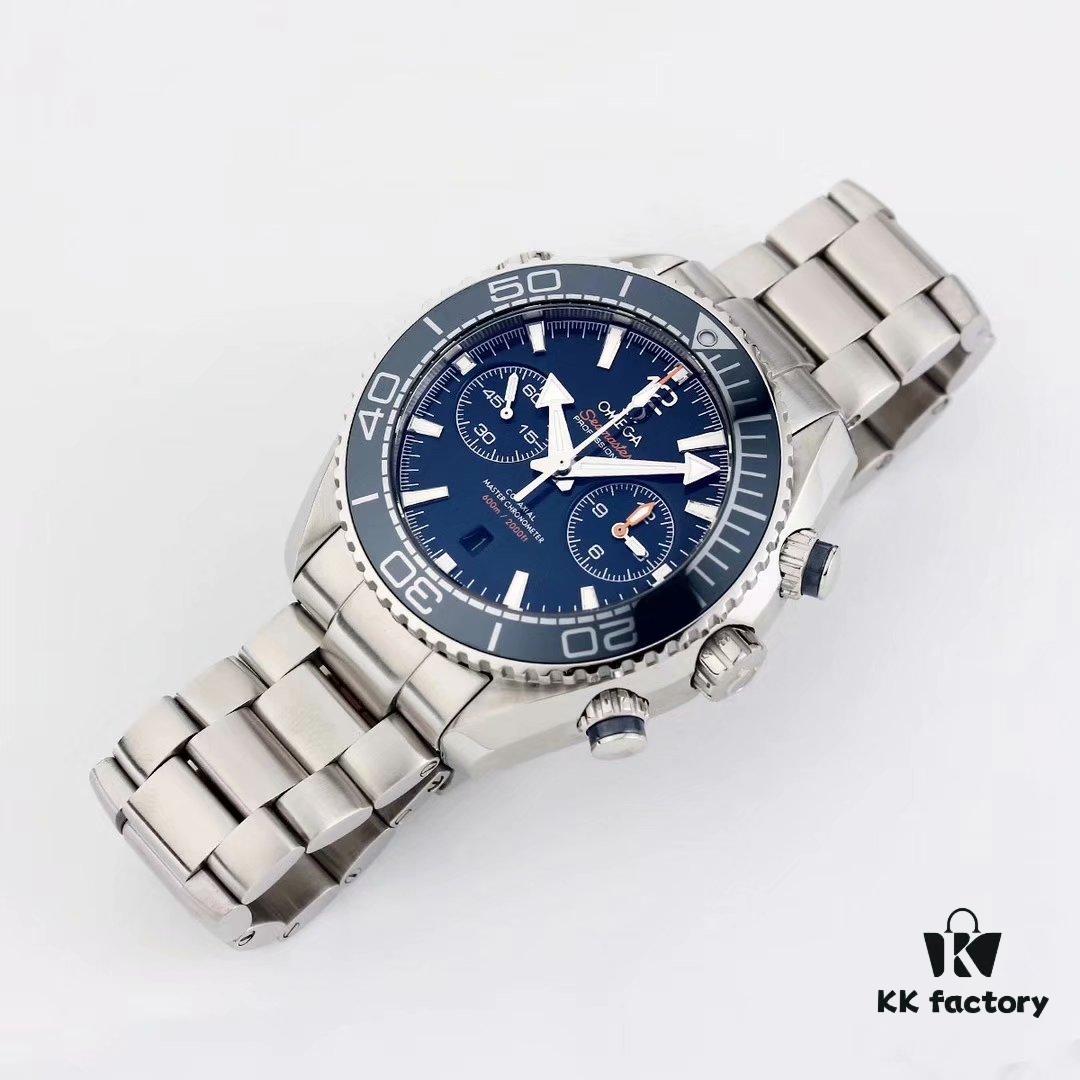 6931a800ccd8ab3d7af9c69f BF Fine Omega Seamaster 600m Diver Series 45.5mm Men's Automatic Chronograph with 9900 Movement, Super-Luminous, Waterproof, Compatible with Rubber and Steel Bracelets