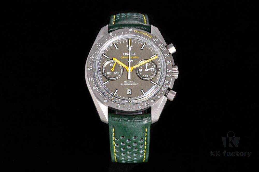 6931a805ccd8ab3d7af9c6e6 New Omega OMEGA Speedmaster Dark Side of the Moon Watch 311.92.44.51.99.001 OB2, 44.25mm Co-Axial Chronograph with Grey Ceramic Bezel and Green-Grey Dial