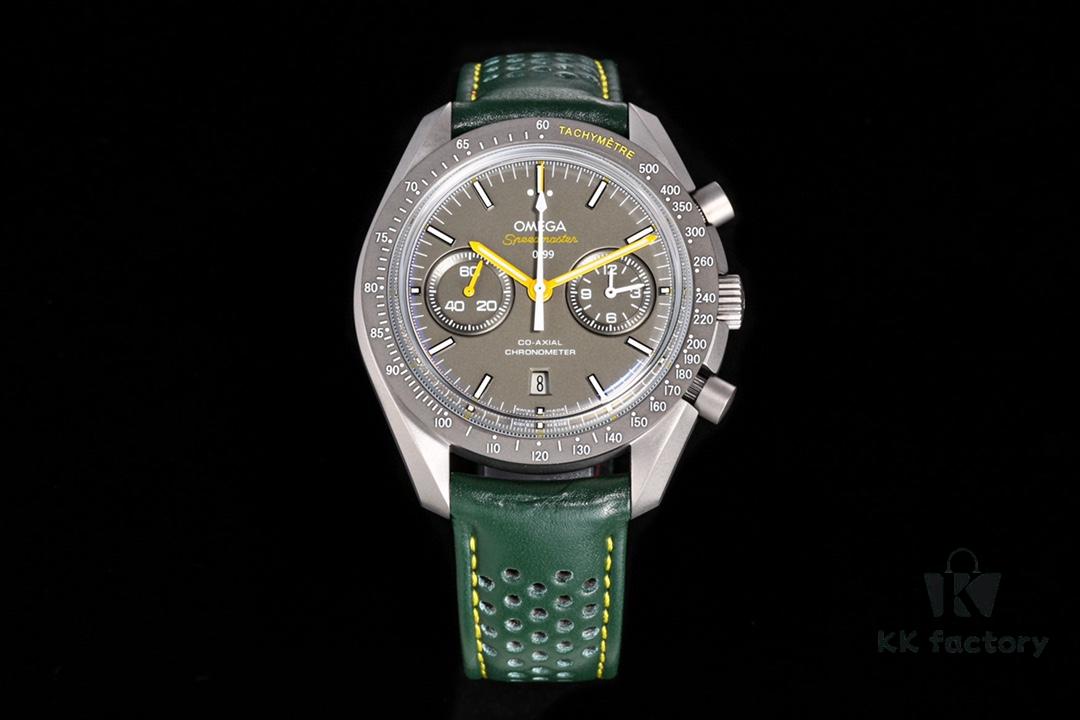 6931a805ccd8ab3d7af9c6e6 New Omega OMEGA Speedmaster Dark Side of the Moon Watch 311.92.44.51.99.001 OB2, 44.25mm Co-Axial Chronograph with Grey Ceramic Bezel and Green-Grey Dial
