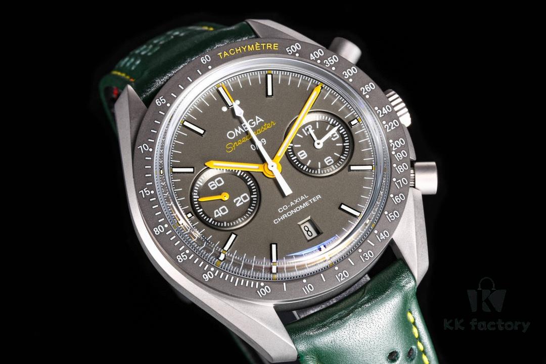 6931a805ccd8ab3d7af9c6e8 New Omega OMEGA Speedmaster Dark Side of the Moon Watch 311.92.44.51.99.001 OB2, 44.25mm Co-Axial Chronograph with Grey Ceramic Bezel and Green-Grey Dial