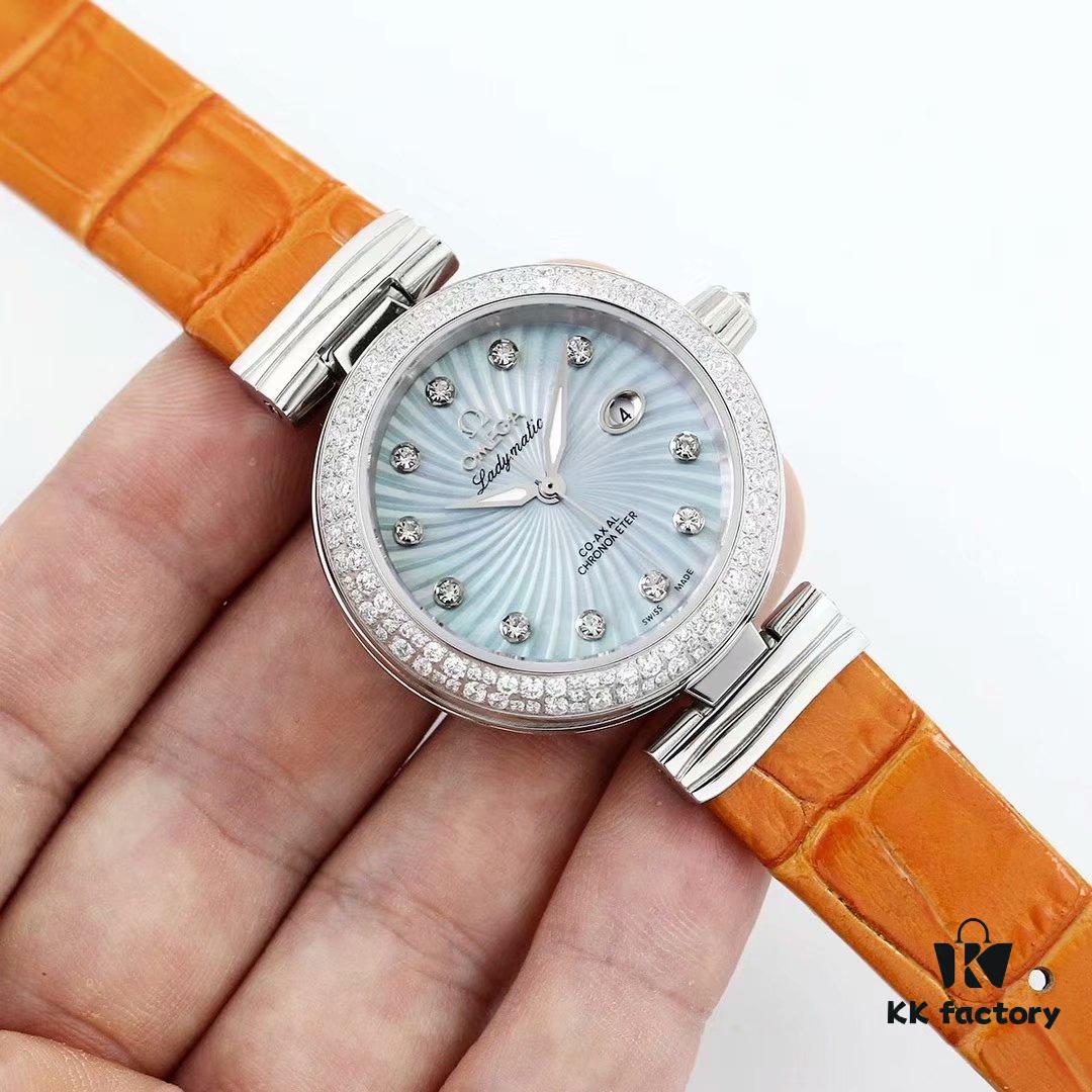 6931a80accd8ab3d7af9c73c BF Fine V4 Edition Omega De Ville Ladymatic Bird's Nest Series Ladies Mechanical Watch