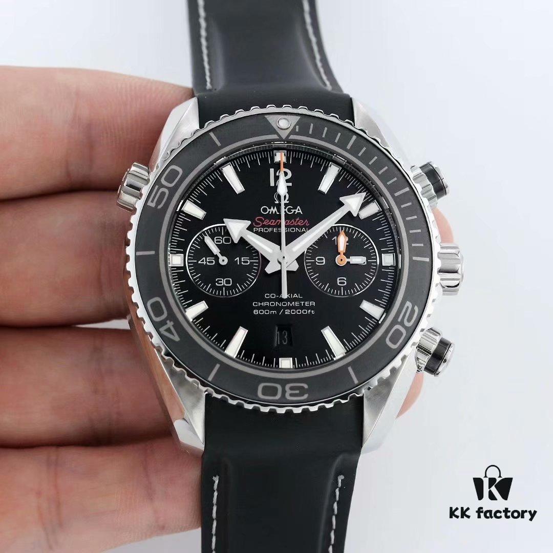 6931a80accd8ab3d7af9c741 BF Fine Omega Seamaster 600m Diver Series 45.5mm Men's Automatic Chronograph with 9300 Movement, High Luminosity, Waterproof, Compatible with Rubber and Steel Bracelets