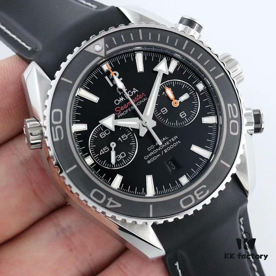 6931a80accd8ab3d7af9c743 BF Fine Omega Seamaster 600m Diver Series 45.5mm Men's Automatic Chronograph with 9300 Movement, High Luminosity, Waterproof, Compatible with Rubber and Steel Bracelets