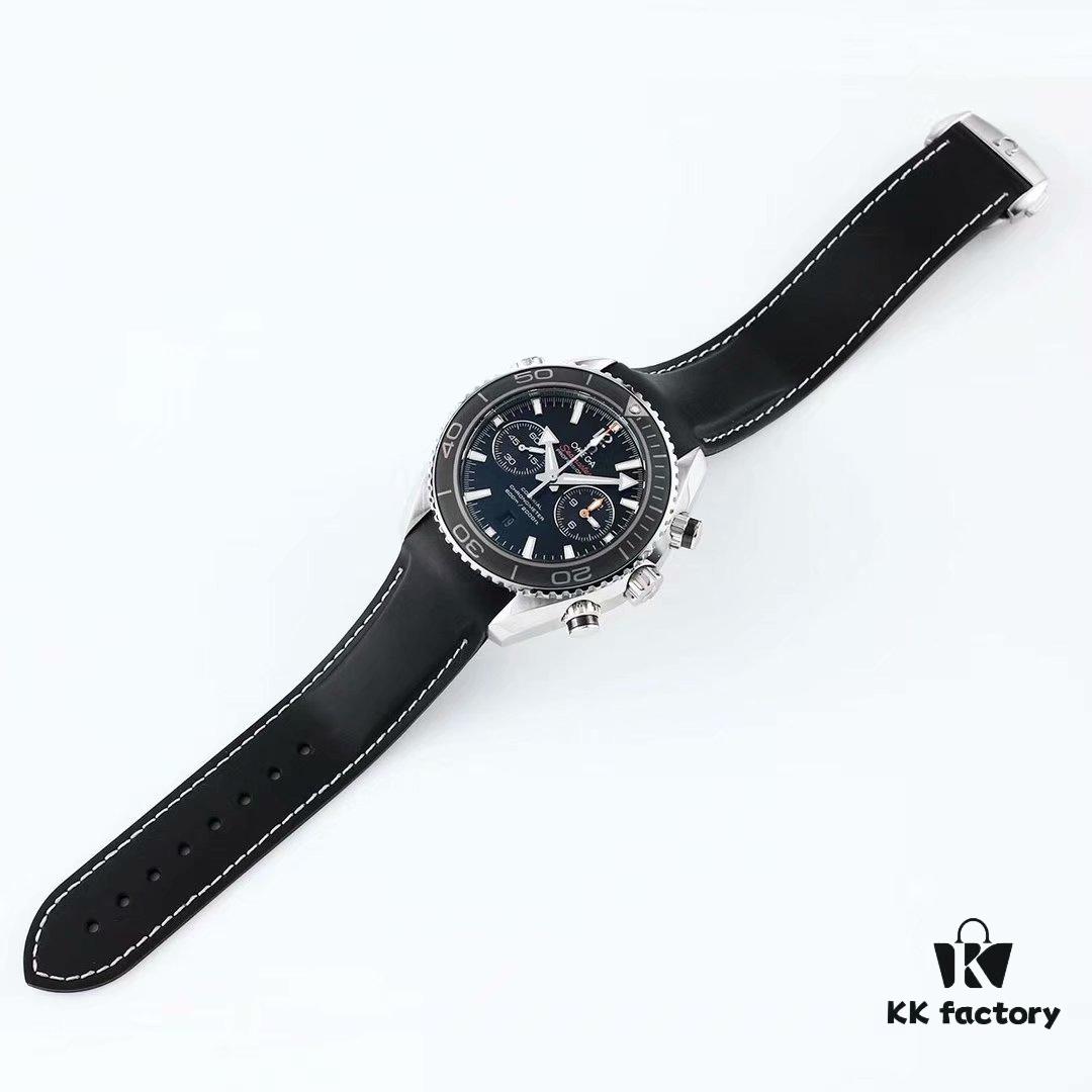 6931a80bccd8ab3d7af9c748 BF Fine Omega Seamaster 600m Diver Series 45.5mm Men's Automatic Chronograph with 9300 Movement, High Luminosity, Waterproof, Compatible with Rubber and Steel Bracelets