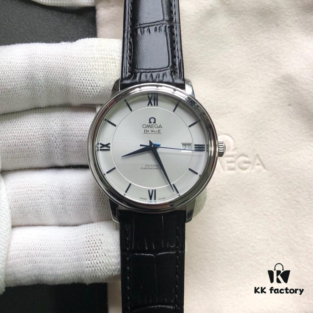 6931a80fccd8ab3d7af9c799 KY's Latest Masterpiece Omega De Ville Series, Full Watch Molded from Original, 12-Month Development, 39.5mm Diameter, Equipped with Imported Stable 9015 Movement, Paired with American Crocodile Leather Strap