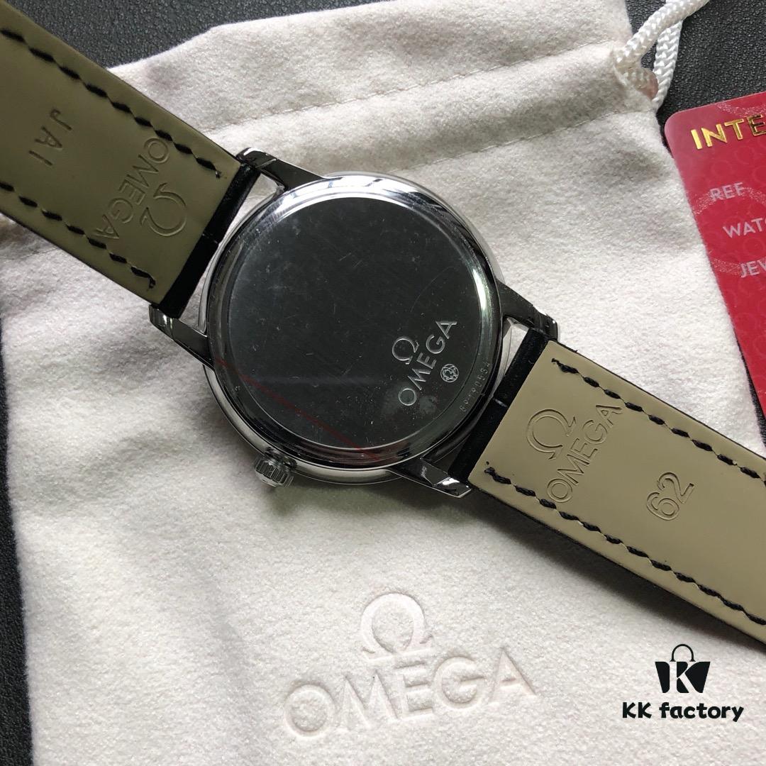 6931a810ccd8ab3d7af9c79d KY's Latest Masterpiece Omega De Ville Series, Full Watch Molded from Original, 12-Month Development, 39.5mm Diameter, Equipped with Imported Stable 9015 Movement, Paired with American Crocodile Leather Strap