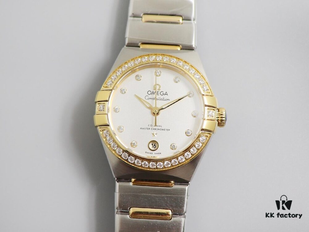 6931a812ccd8ab3d7af9c7c6 3S New Arrival: Mother-of-Pearl Dial, 5th Generation Omega Constellation Series! 29mm, Date Window at 6 o'clock, Adjustable Bracelet (2mm); Clone 8700 Movement