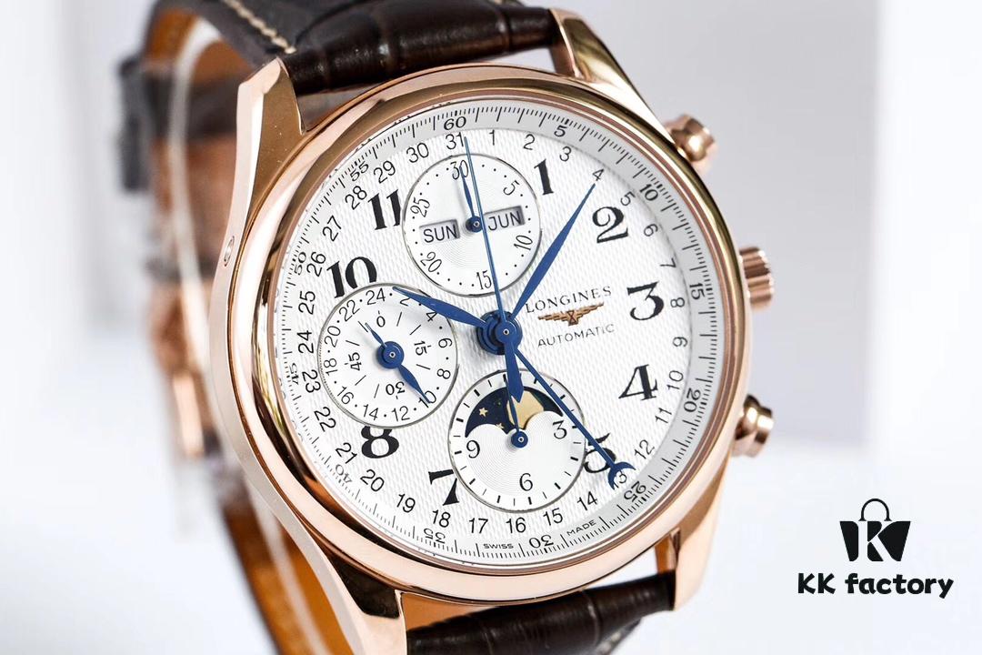 Authentic Taiwan Factory TW Longines Master Moonphase Eight-Hand Watch