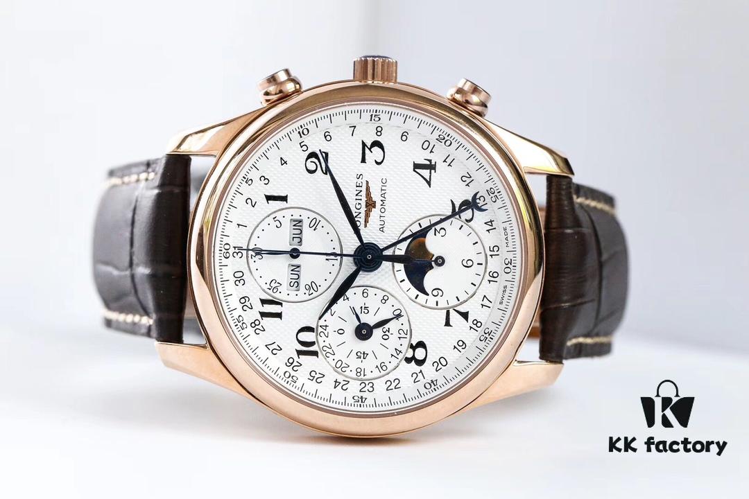 Authentic Taiwan Factory TW Longines Master Moonphase Eight-Hand Watch