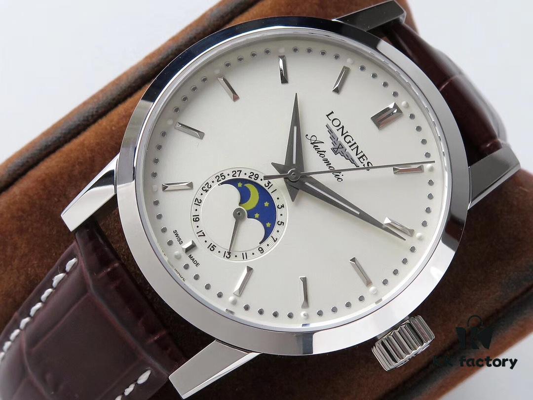 6931a817ccd8ab3d7af9c811 AC's Latest Moon Phase Watch, Longines Classic Traditional Series L4.826.4.92.2