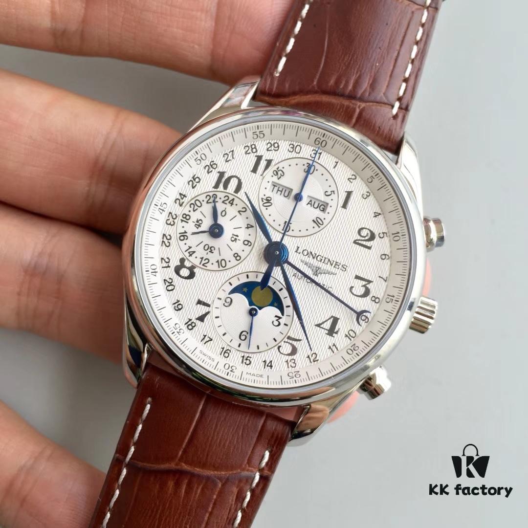 6931a819ccd8ab3d7af9c83c Arrival JF Premium LG Longines Master Eight-Hand Moon Phase with 7751 Movement, All Functions Fully Operational, Finely Polished Automatic Rotor, Super Waterproof, Top-Tier Replica on the Market