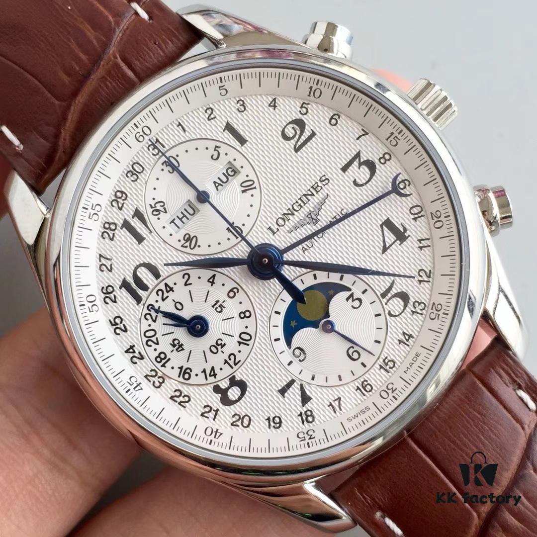 6931a819ccd8ab3d7af9c83d Arrival JF Premium LG Longines Master Eight-Hand Moon Phase with 7751 Movement, All Functions Fully Operational, Finely Polished Automatic Rotor, Super Waterproof, Top-Tier Replica on the Market