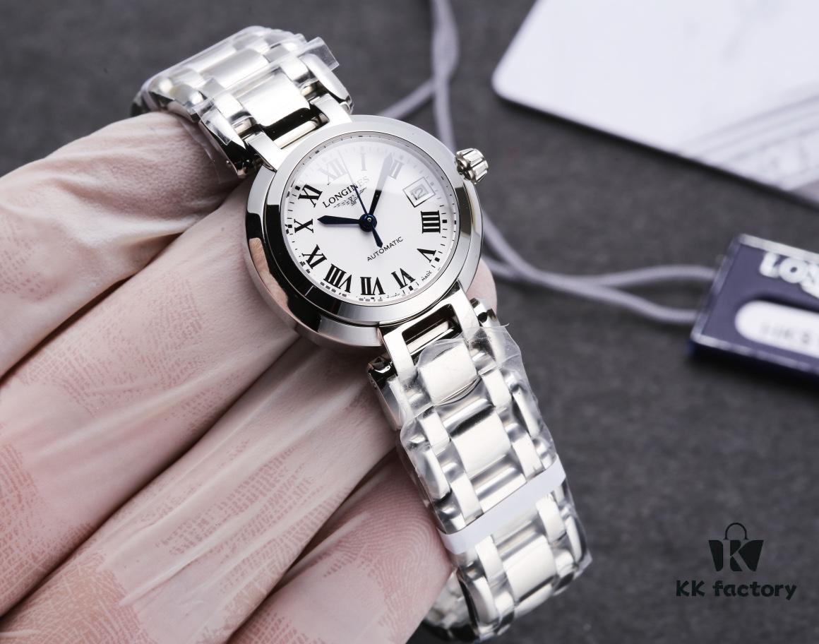 6931a820ccd8ab3d7af9c8aa Mechanical Women's Watch with Full Circle VVS Genuine Diamonds, Longines La Lune L8.111.4.87.6, 120m Waterproof, Japanese NH05 Movement, Sapphire Crystal, Blue Heat-Treated Hands